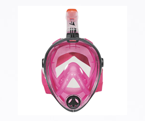 LEADER SNORKEL MASK - PINK LARGE