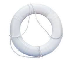 24" WHITE DOT APPROVED LIFE RING BUOY