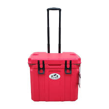 35 LTR COOLER W/WHEELS CANOE RED