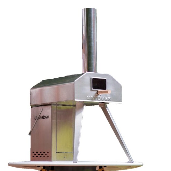 Qubestove: Rotating Pizza Oven and Stove In One